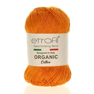 Příze Organic Cotton oranžová EB017