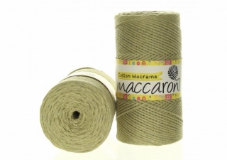 Cotton Macrame 2mm zelenobéžová 56-804